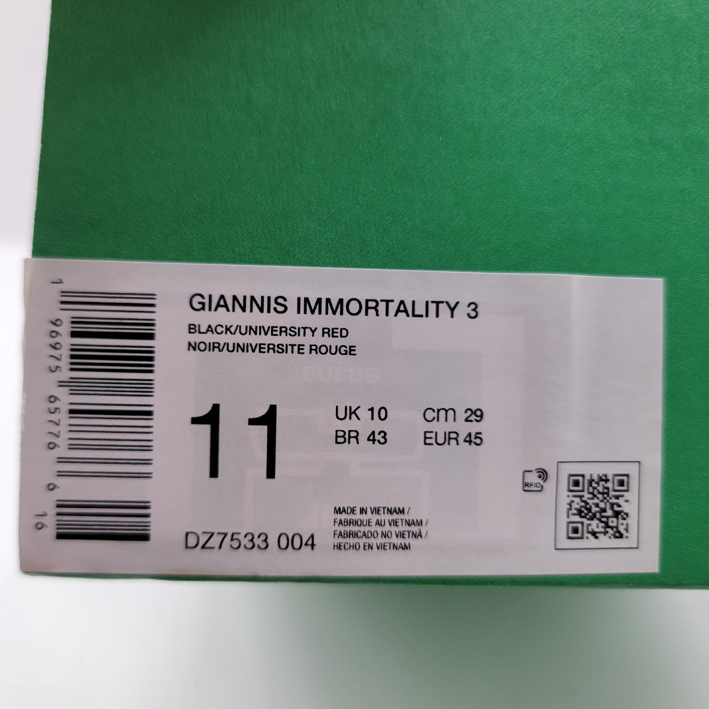 Nike Giannis Immortality 3 'Double Trouble'  Size 11  NIB8
