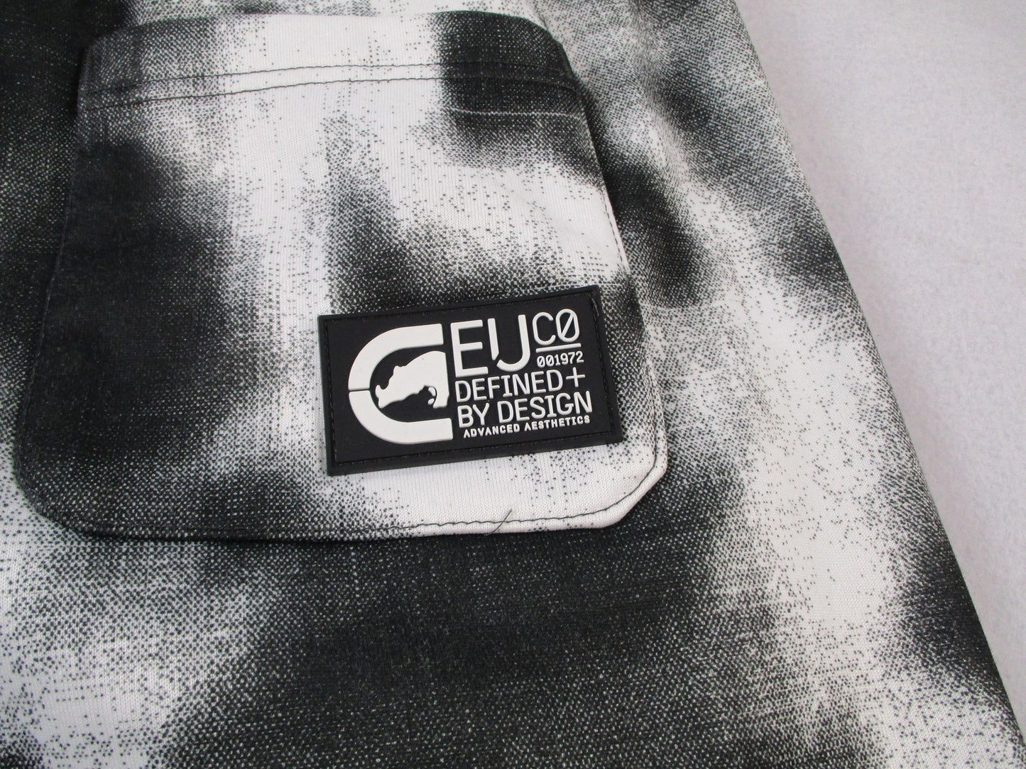 Ecko Unltd Pants Mens Medium Black White Tie Dye Joggers Streetwear 14279
