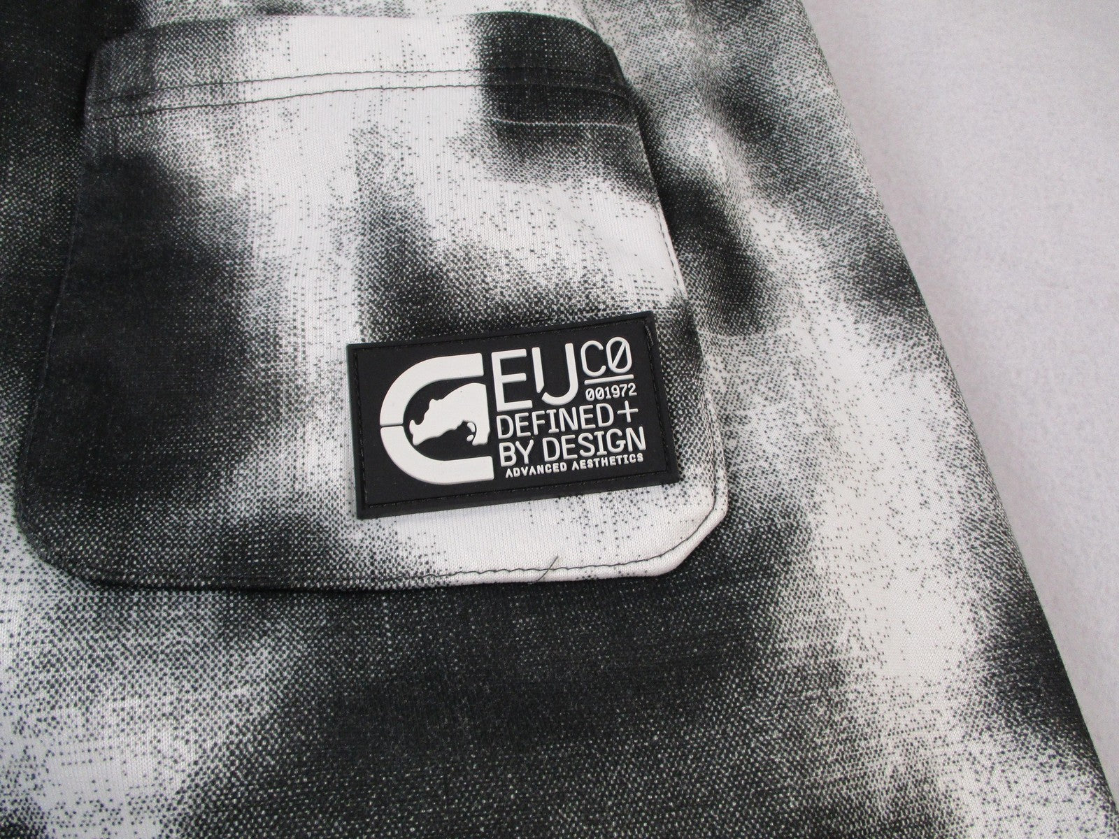 Ecko Unltd Pants Mens Medium Black White Tie Dye Joggers Streetwear 14279