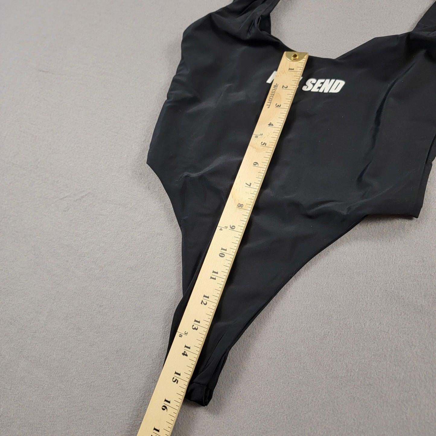 Full Send Women's One Piece Black Swimsuit  Size S