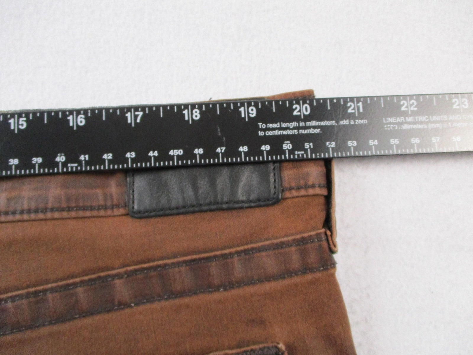 True Religion Dean Jeans Mens 40x32 Brown Tapered Slim Stretch Denim USA 143610