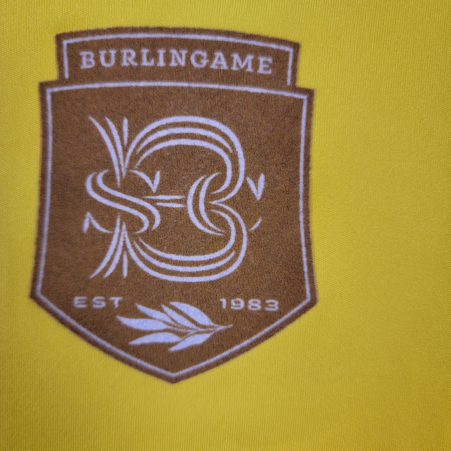 Adidas Climalite Burlingame Soccer Jersey #16 Yellow White 0202
