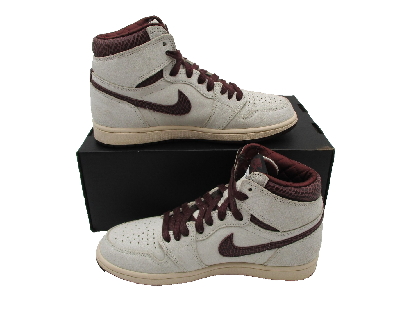 Nike Air Jordan 1 High OG A Ma Manière Men's Size 8 Sail Burgundy DO7097-100 1G13