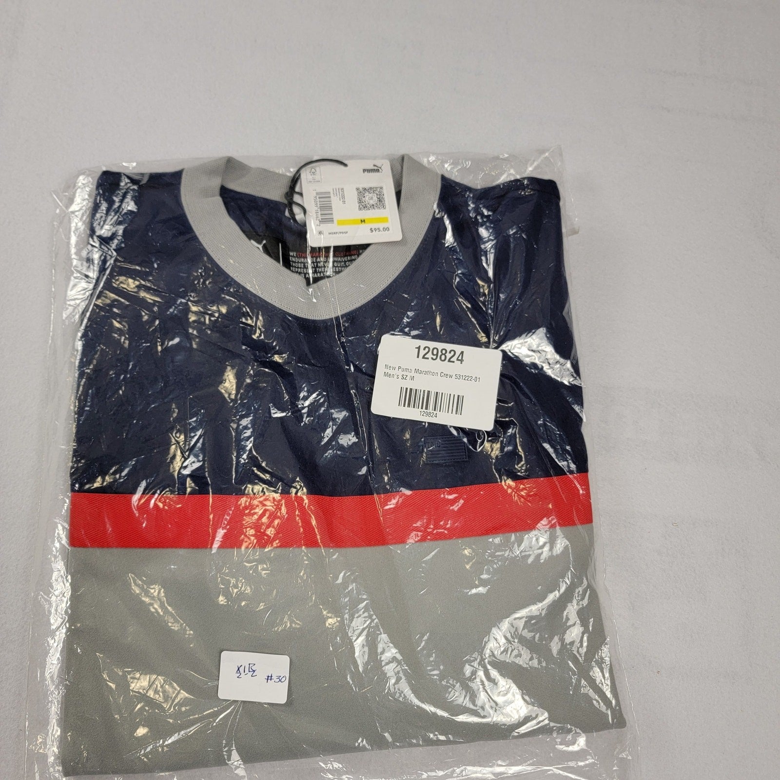 Puma x The Marathon Clothing Mens Long Sleeve Crew Sz M 531222 01