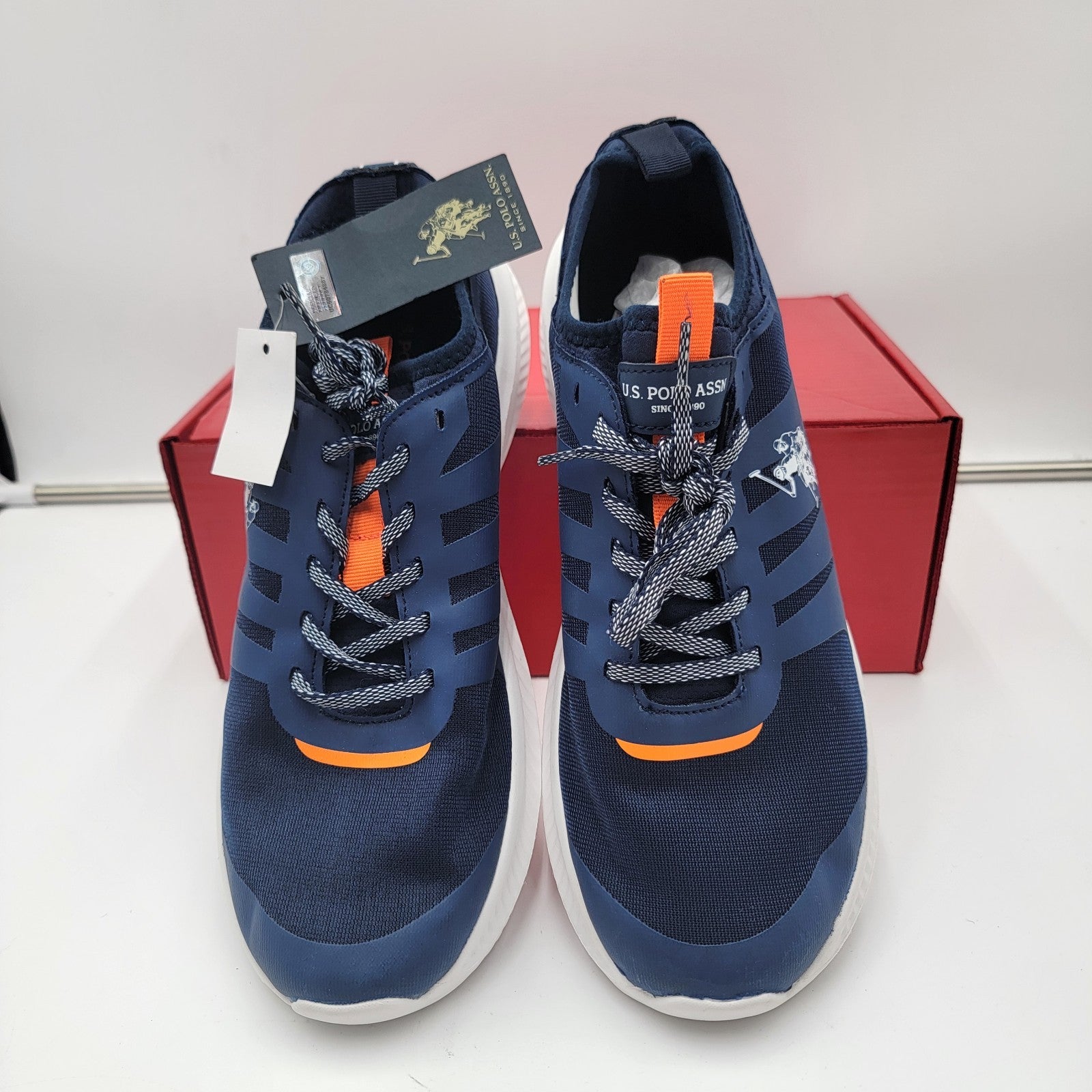 US Polo Assn Speed Men's Athletic Sneakers Dark Navy Blue Size 112