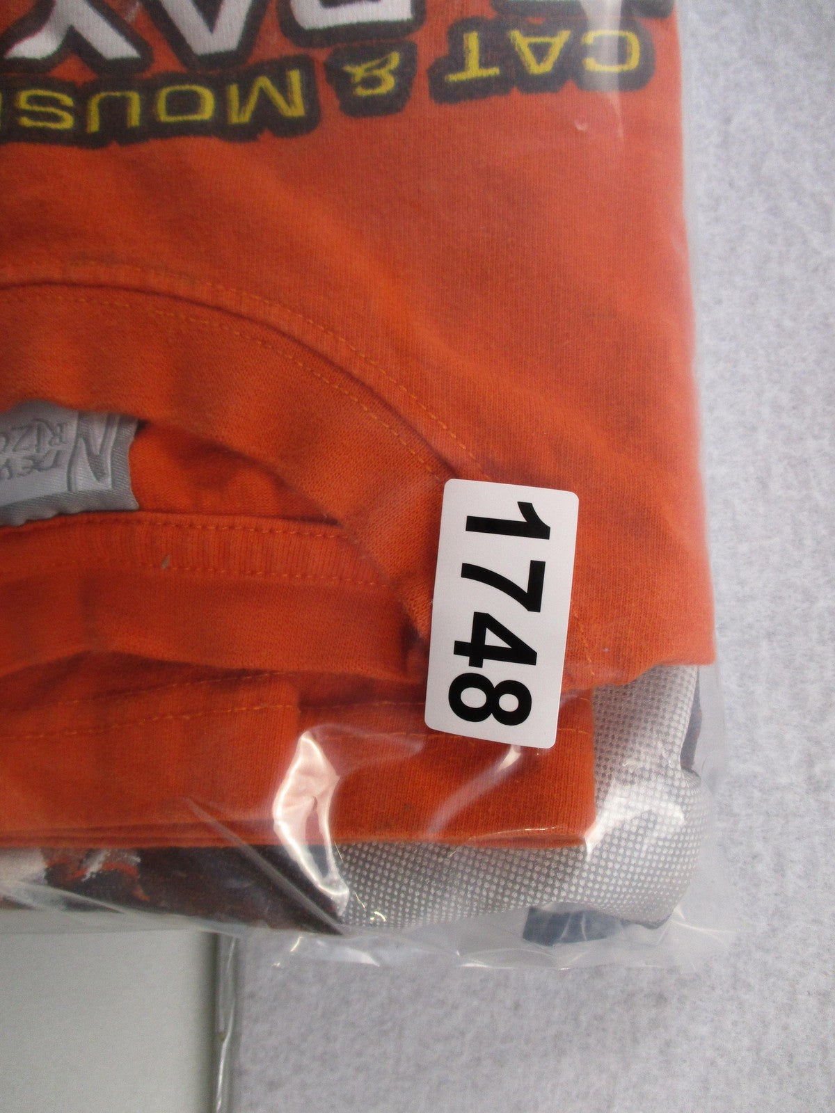New Rizon Shirt Mens Large Orange Tom & Jerry Boxing For All The Chedda Tee20