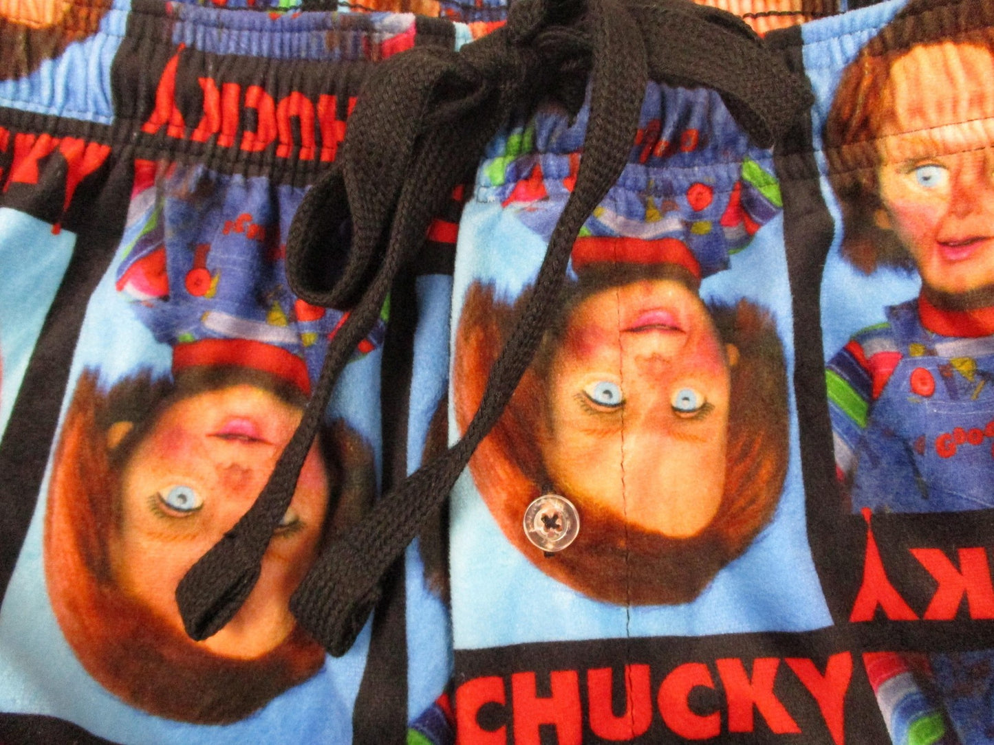 Chucky Sleep Pants Mens Small Blue Fleece Lounge Pajama Horror Childs Play 12554