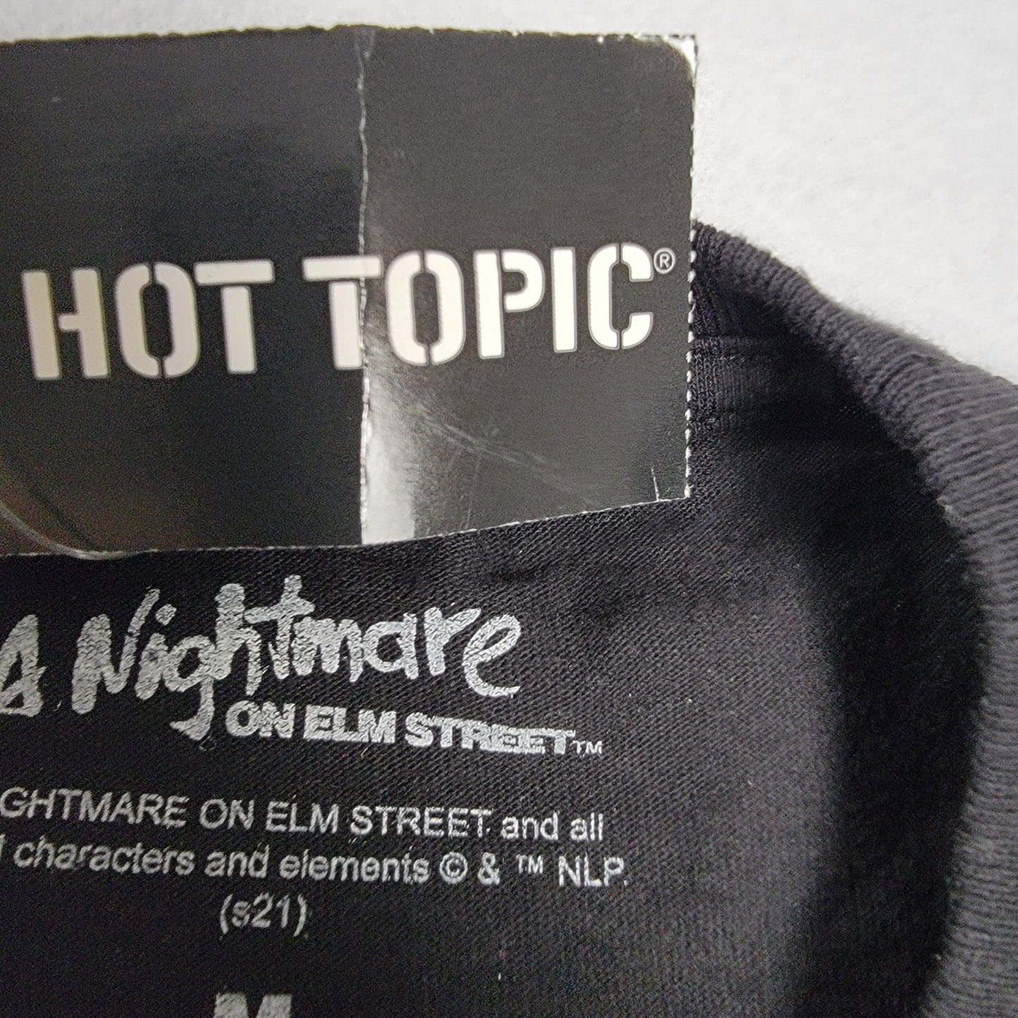 Mens Hot Topic Nightmare on Elm Street Tee Black Sz M NWT