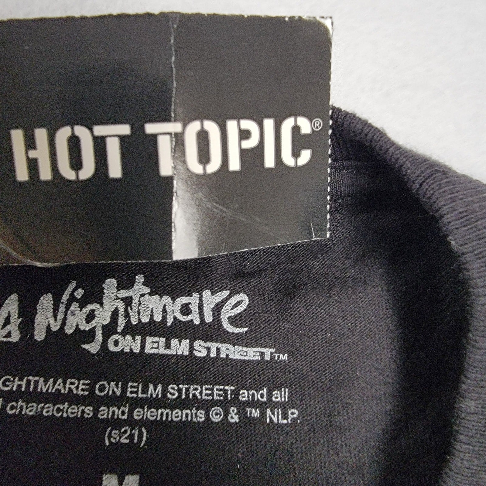 Mens Hot Topic Nightmare on Elm Street Tee Black Sz M NWT