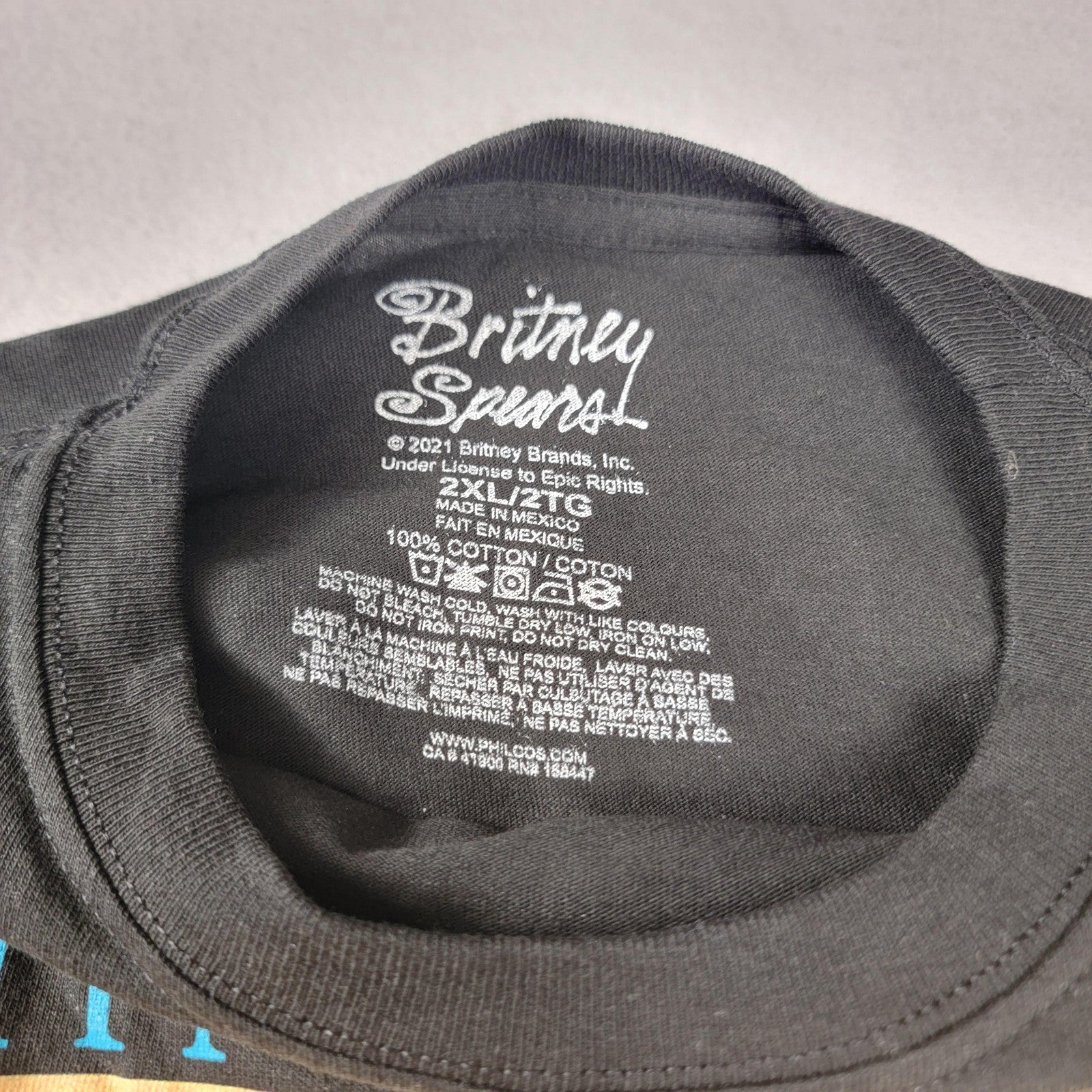 2 pack bundle Def Leppard + Britney Spears Mens 2XL Blue Black