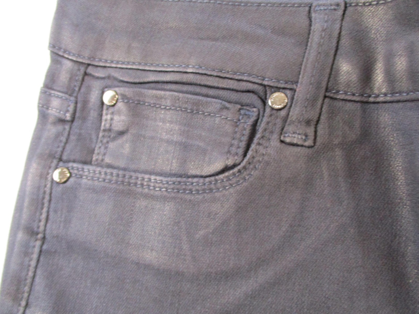 Fidelity Denim Cali Jeans Womens 26 Blue Navy Dark Wash Straight Slim New 14662