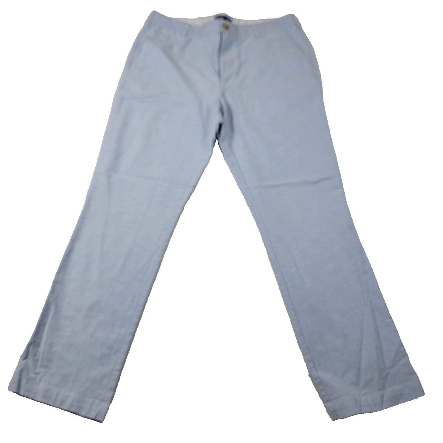 IZOD Pants Mens 36x32 Light Blue Straight Fit Chino Stretch Casual