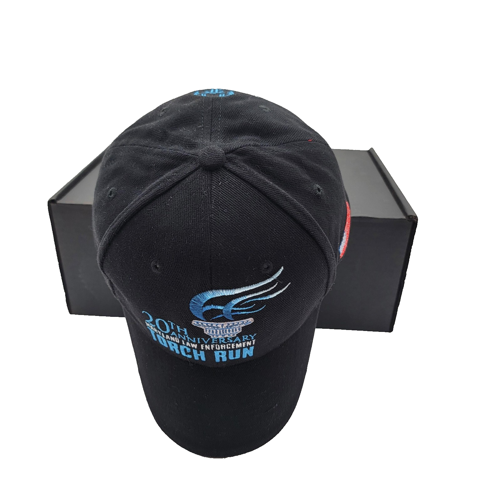 Maryland Law Enforcement Hat Cap Strap Back Torch Run Special Olympics Mens Poli0