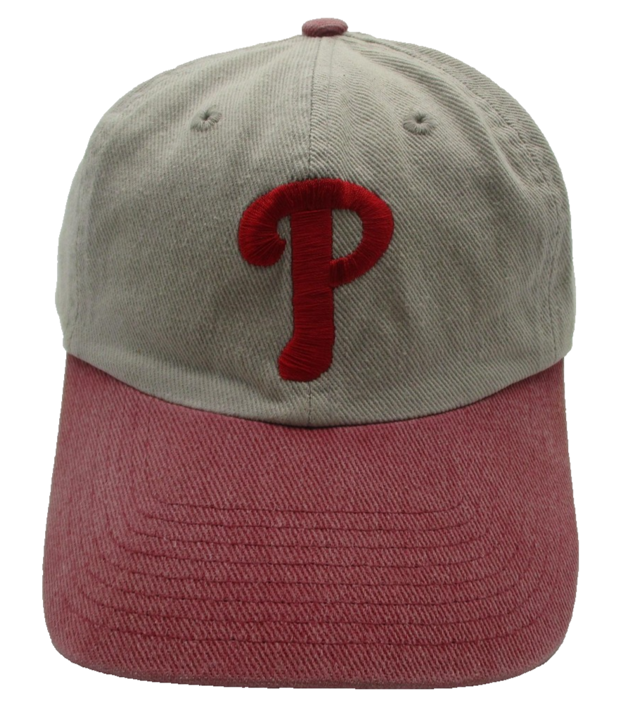 Philadelphia Phillies Hat Cap Strap Back One Size Beige MLB Twins Enterprise0