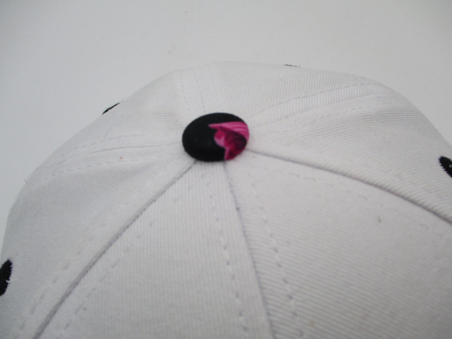Mykonos Hat Cap Strap Back Mens One Size Floral Brim White Twill Karfil Greece8