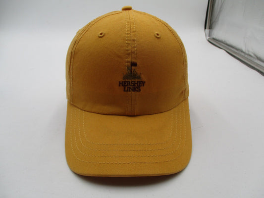 Hershey Links Hat Cap Strap Back Mens One Size Yellow Golf American Dry Goods0