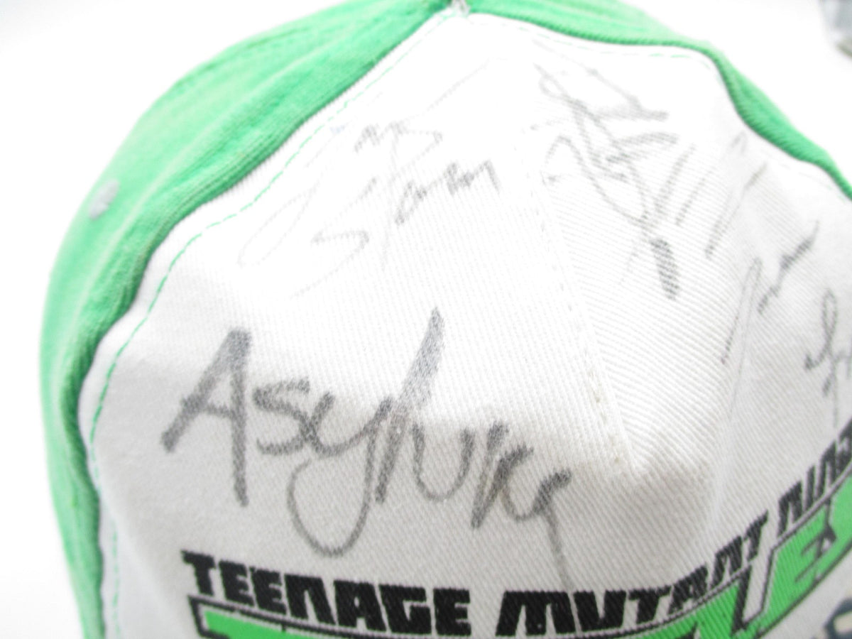 Teenage Mutant Ninja Turtles Nickelodeon Green City Sewer Snapback Hat Signed2