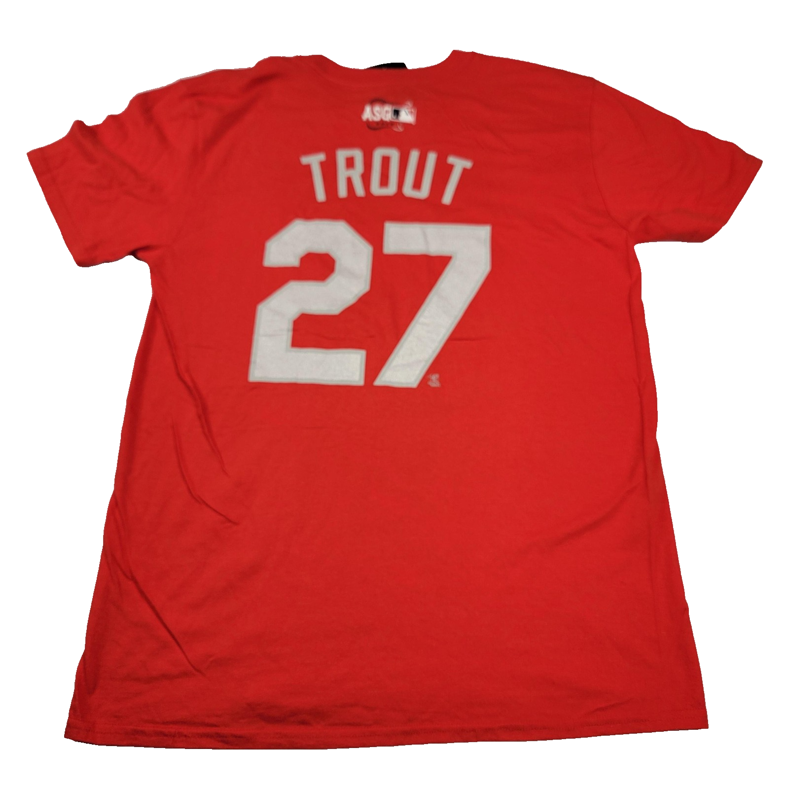 Los Angeles Angels Shirt Mens Large Red MLB Baseball Trout 2019 ASG Majestic 9951