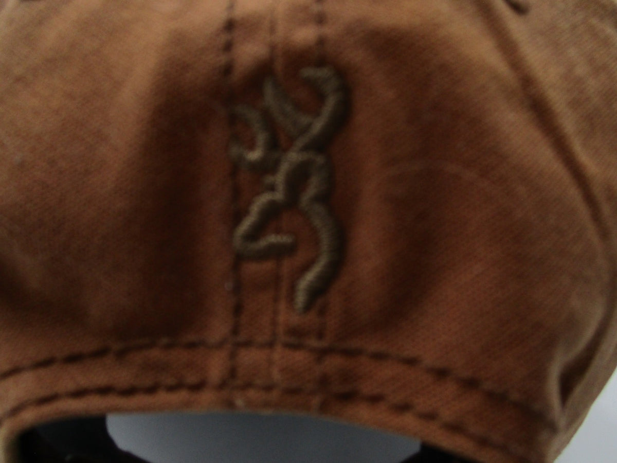 Browning Hat Cap Snap Back Mens One Size Brown USA Flag Patch Cotton Twill6