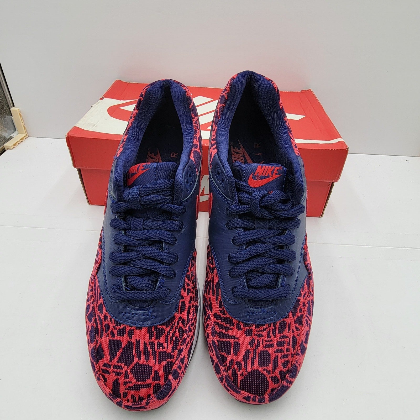 Nike Air Max 1 Jacquard Blue Red Women's Size 8 NIB