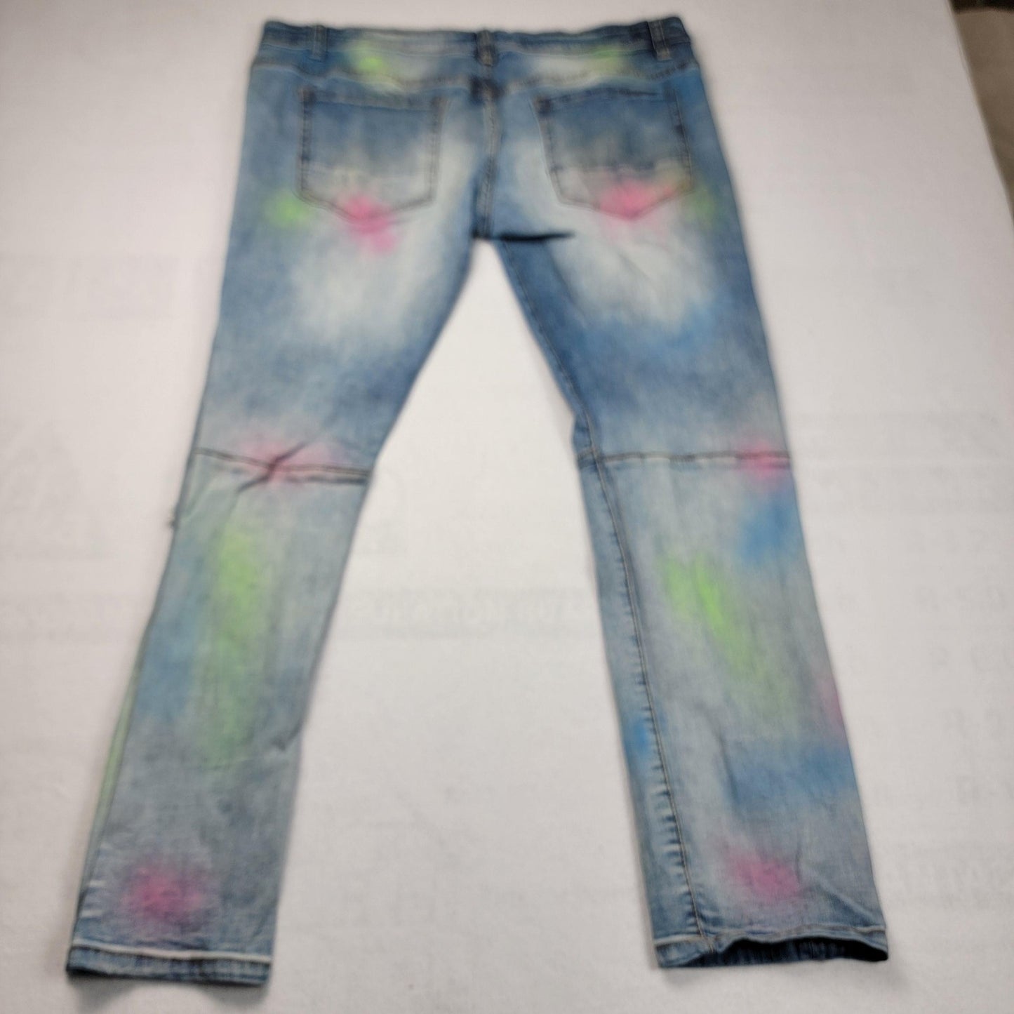 Another Hype Piece Jeans Men's 44x33 Distressed Ripped Paint Splatter