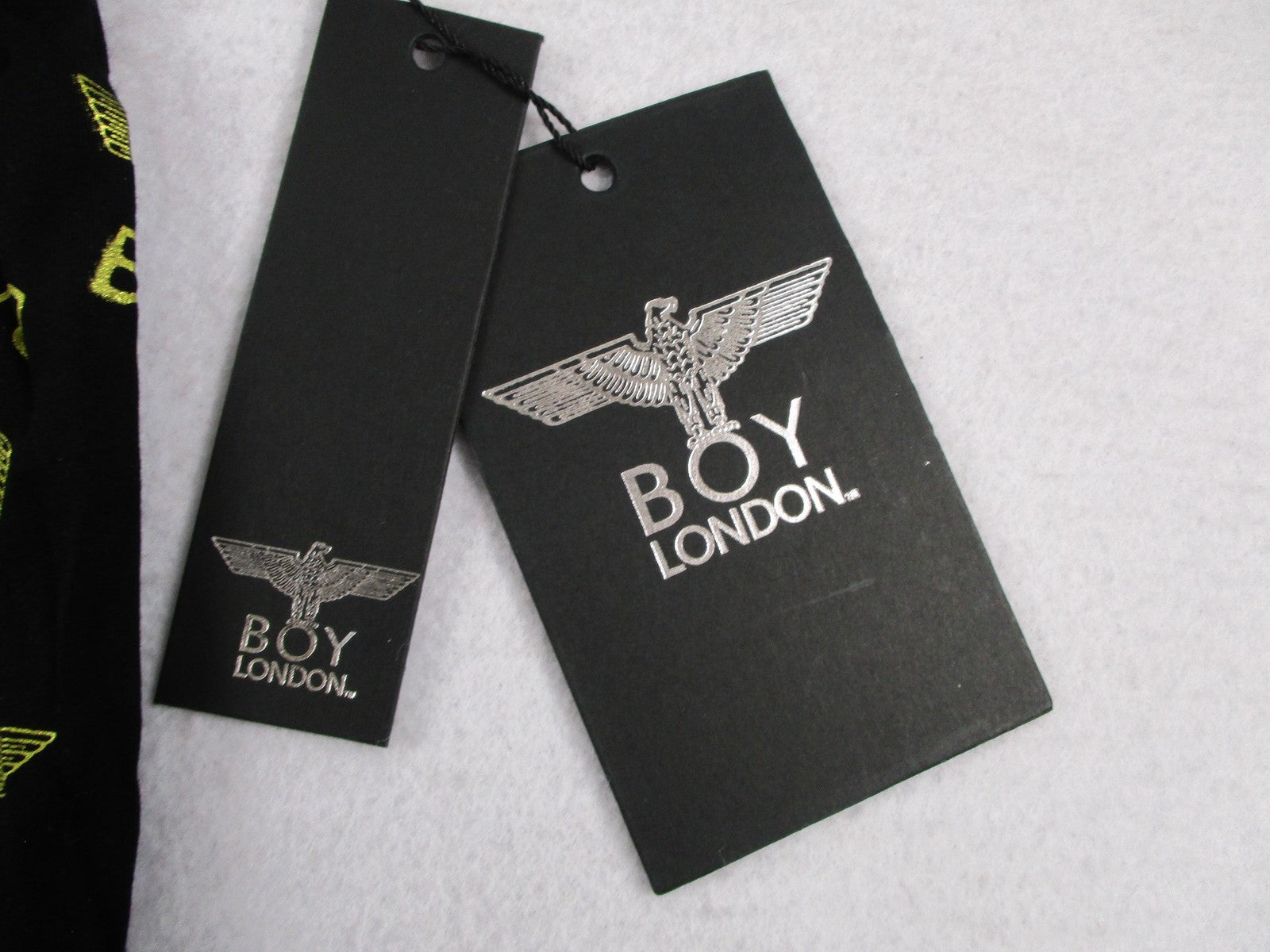 BOY London Shirt Mens Medium Black Eagle Logo Graphic Tee Streetwear 1302044