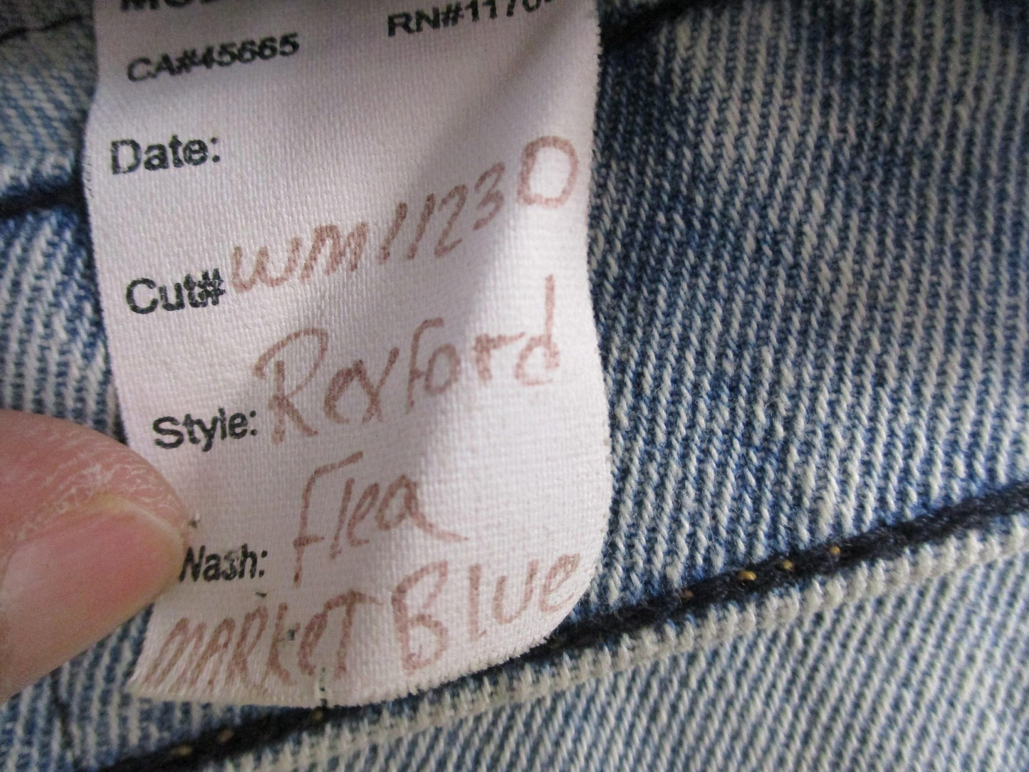 Modern American Rexford Jeans Womens 26 Blue Straight Distressed Frayed Hem 147111