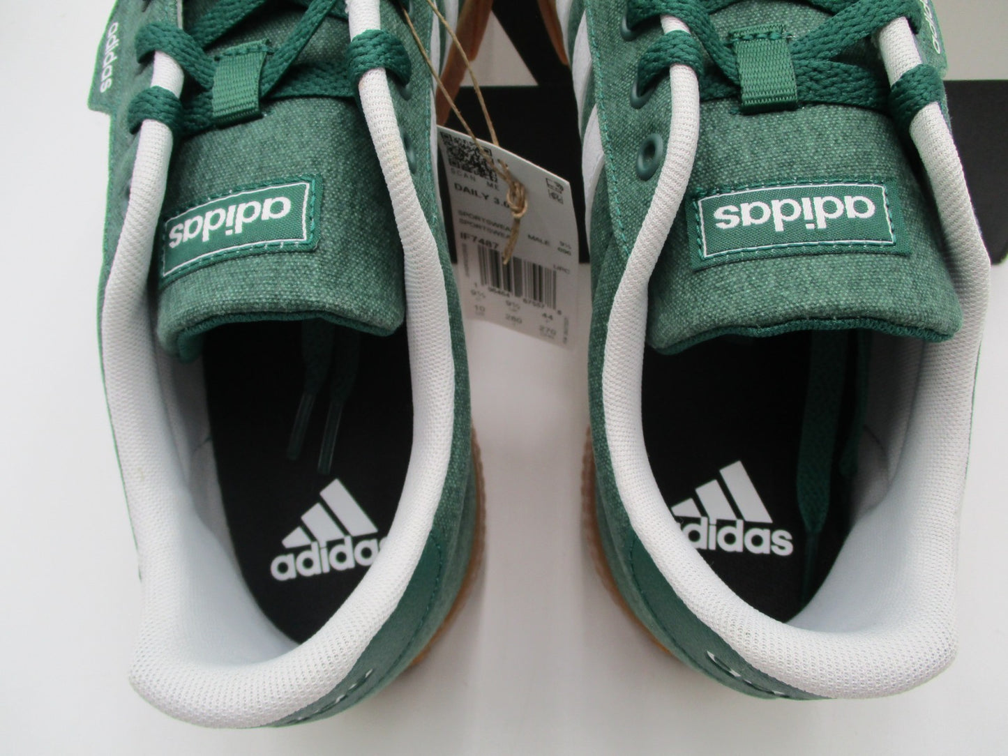 Adidas Daily 3.0 Men’s Sz 10 Green White Gum Casual Sneakers IF7487 Skate Shoes14
