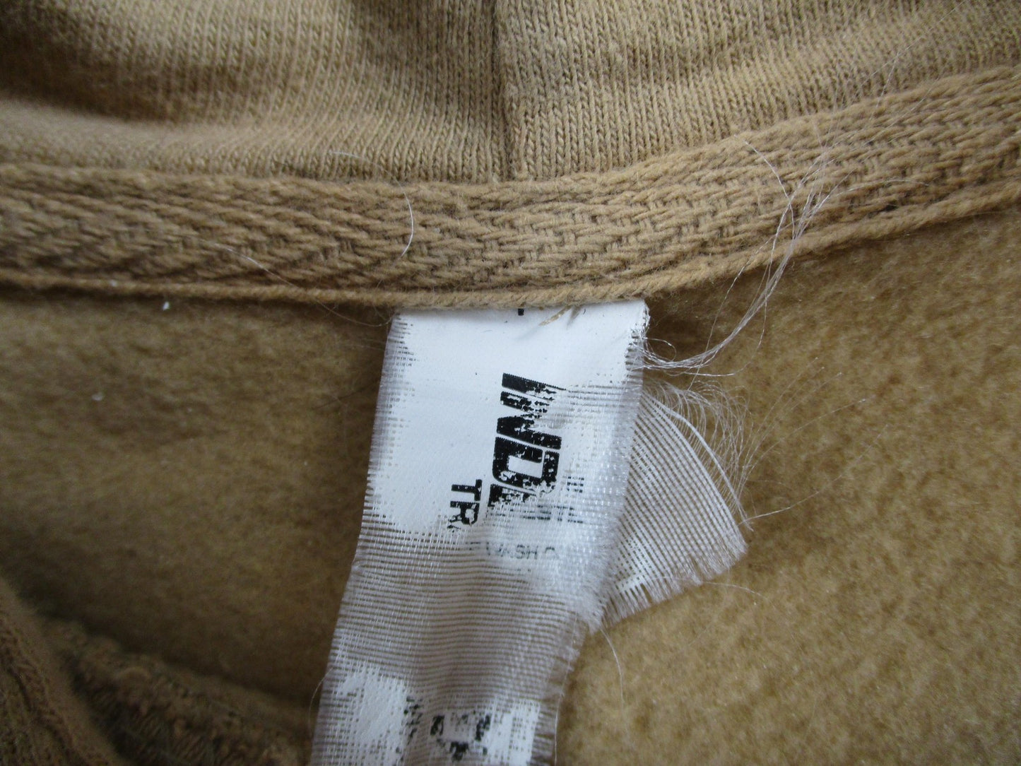 Independent Trading Hoodie Mens Large Beige Fleece Sweatshirt Stick To Your Guns4