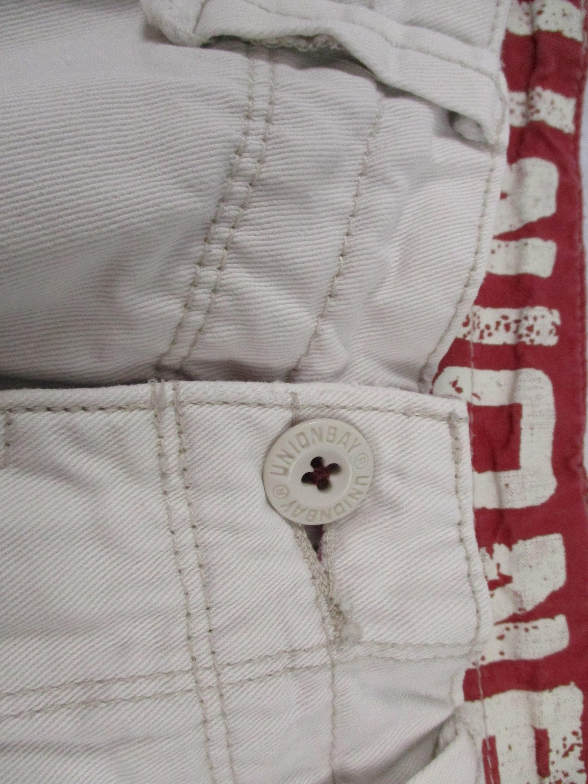 Unionbay Cargo Shorts Mens 30 White 11 Inseam Palm Tree Tropical Cotton Canvas2