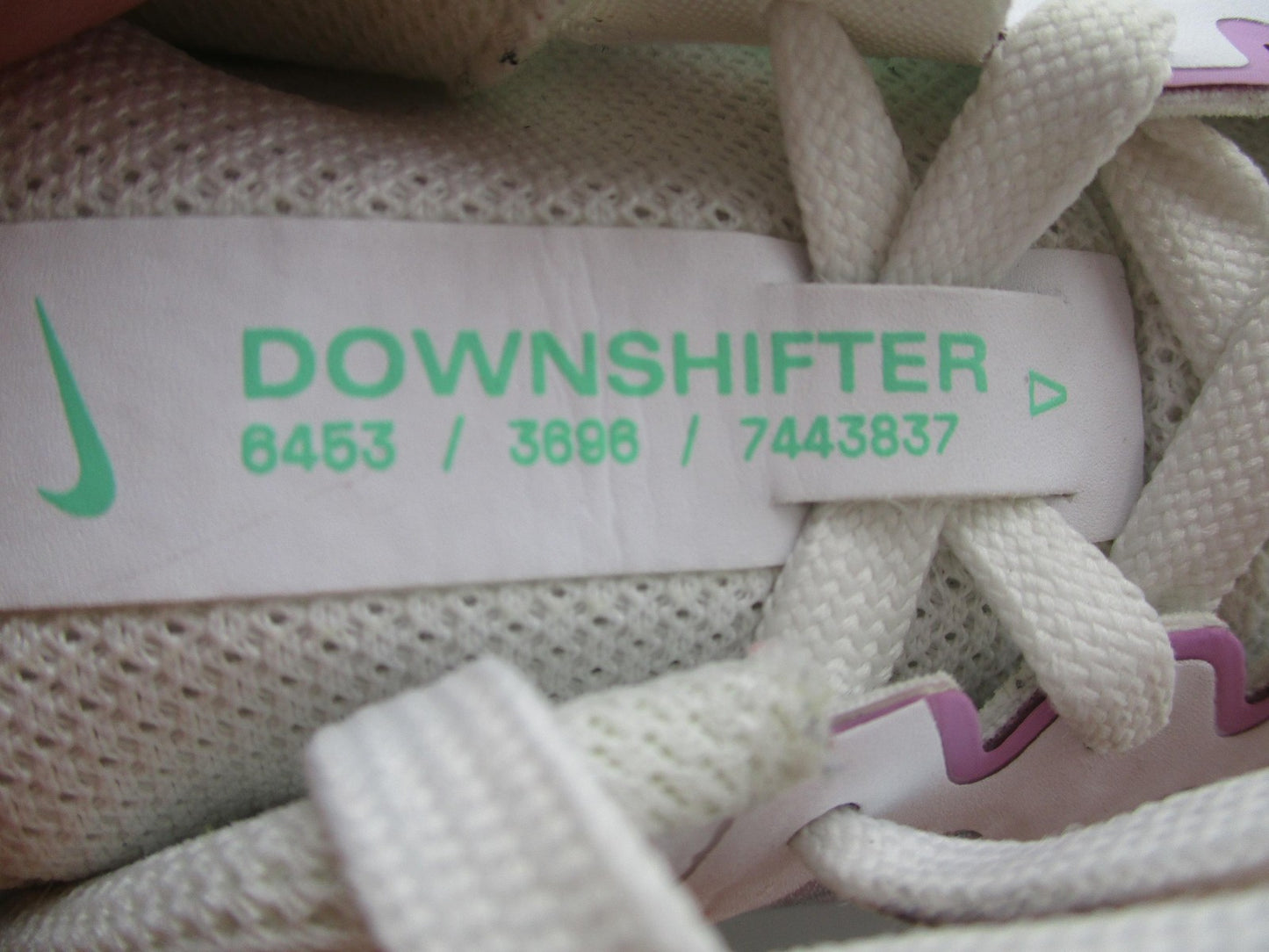 Nike Downshifter Shoes Womens Size 10 White Teal Running Sneakers CW3413101 1T517