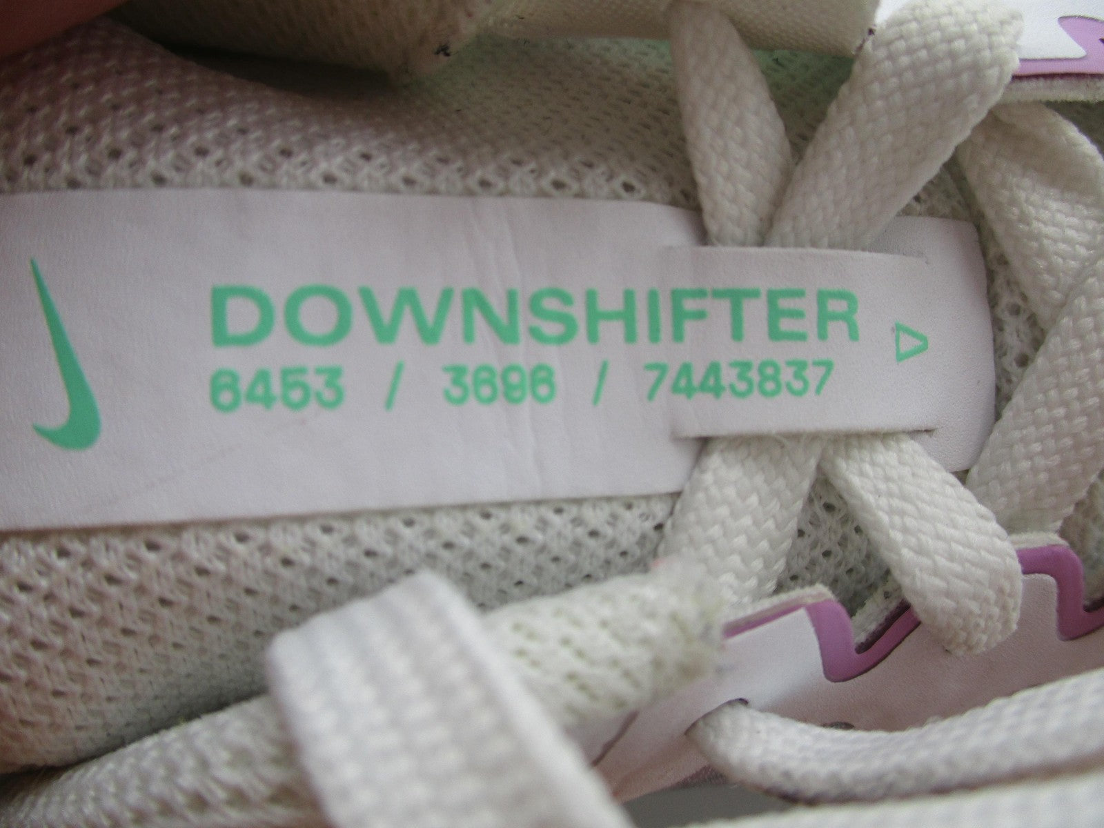Nike Downshifter Shoes Womens Size 10 White Teal Running Sneakers CW3413101 1T517