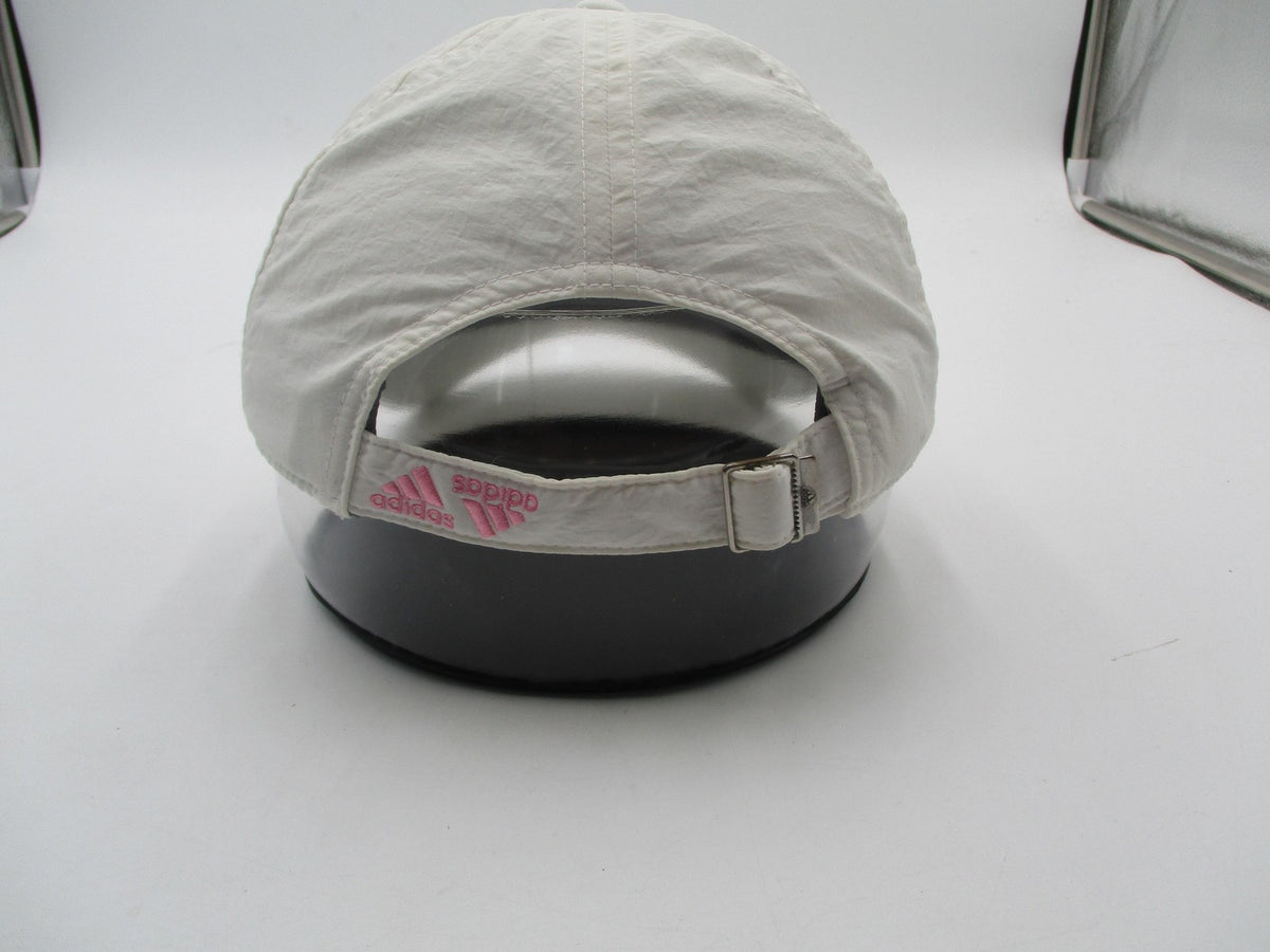 Adidas Hat Cap Strap Back Mens One Size White Pink AEROREADY Nylon Baseball5