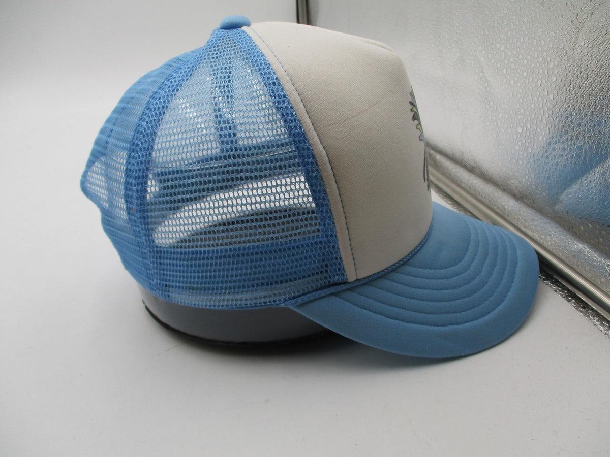 Roxy Hat Cap Snap Back Womens Adjustable Blue Pineapple Logo Trucker Surf Mesh7