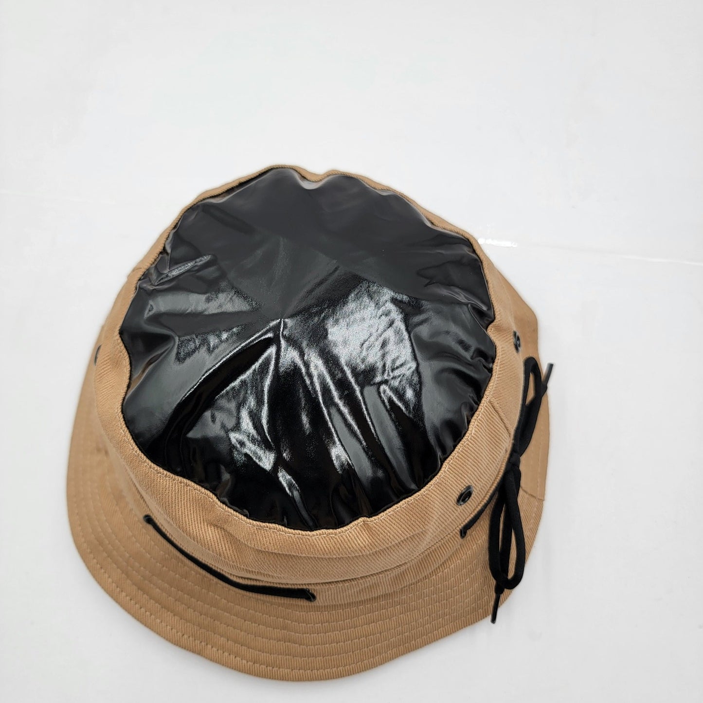 The Hideout Clothing THC Bucket Hat Tan Black Vinyl Top Limited Edition 150 Made2