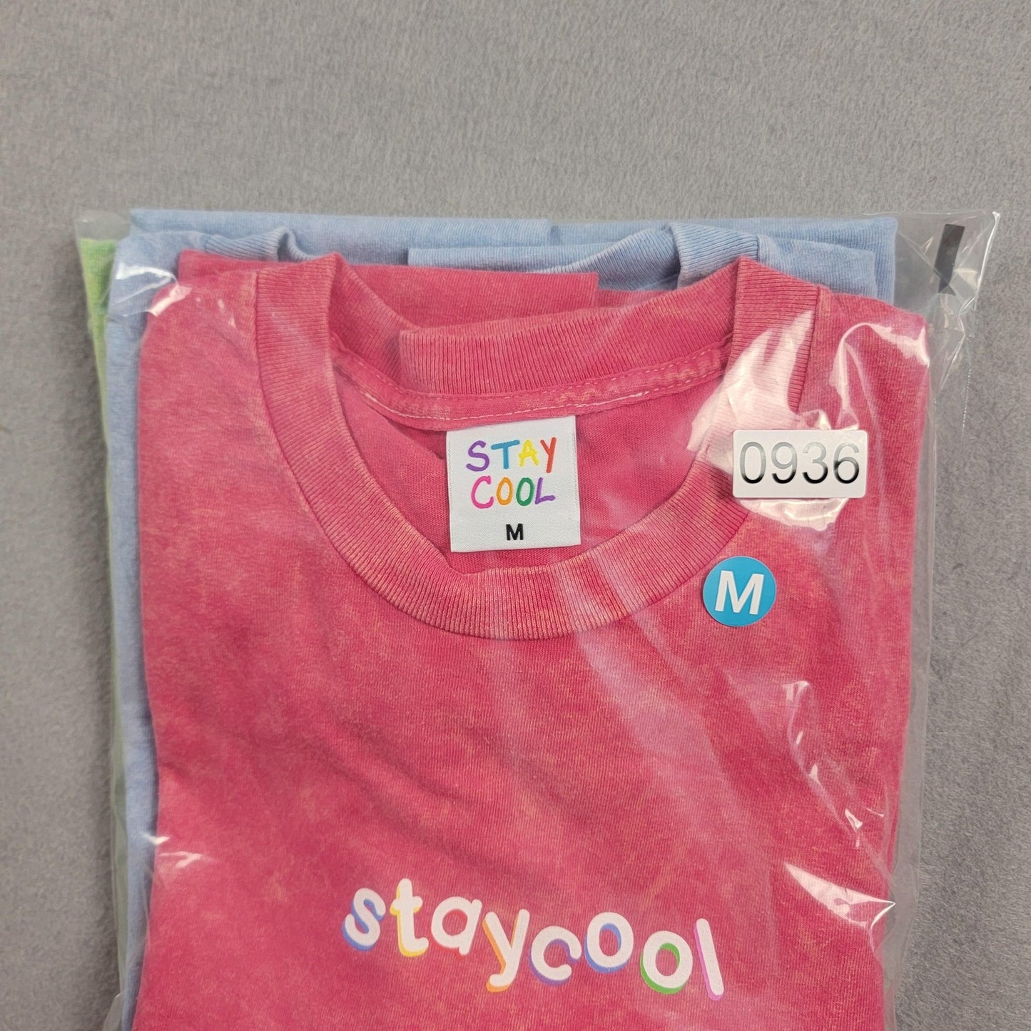Stay Cool Shirt 3 pack bundle Unisex Sz M Green, Blue & Red 100% Cotton