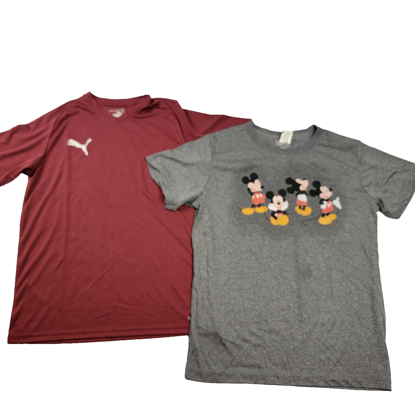 Puma LIGA Jersey Core Shirt Youth XL & Disney Mickey Mouse Line Tshirt Sz L 10680