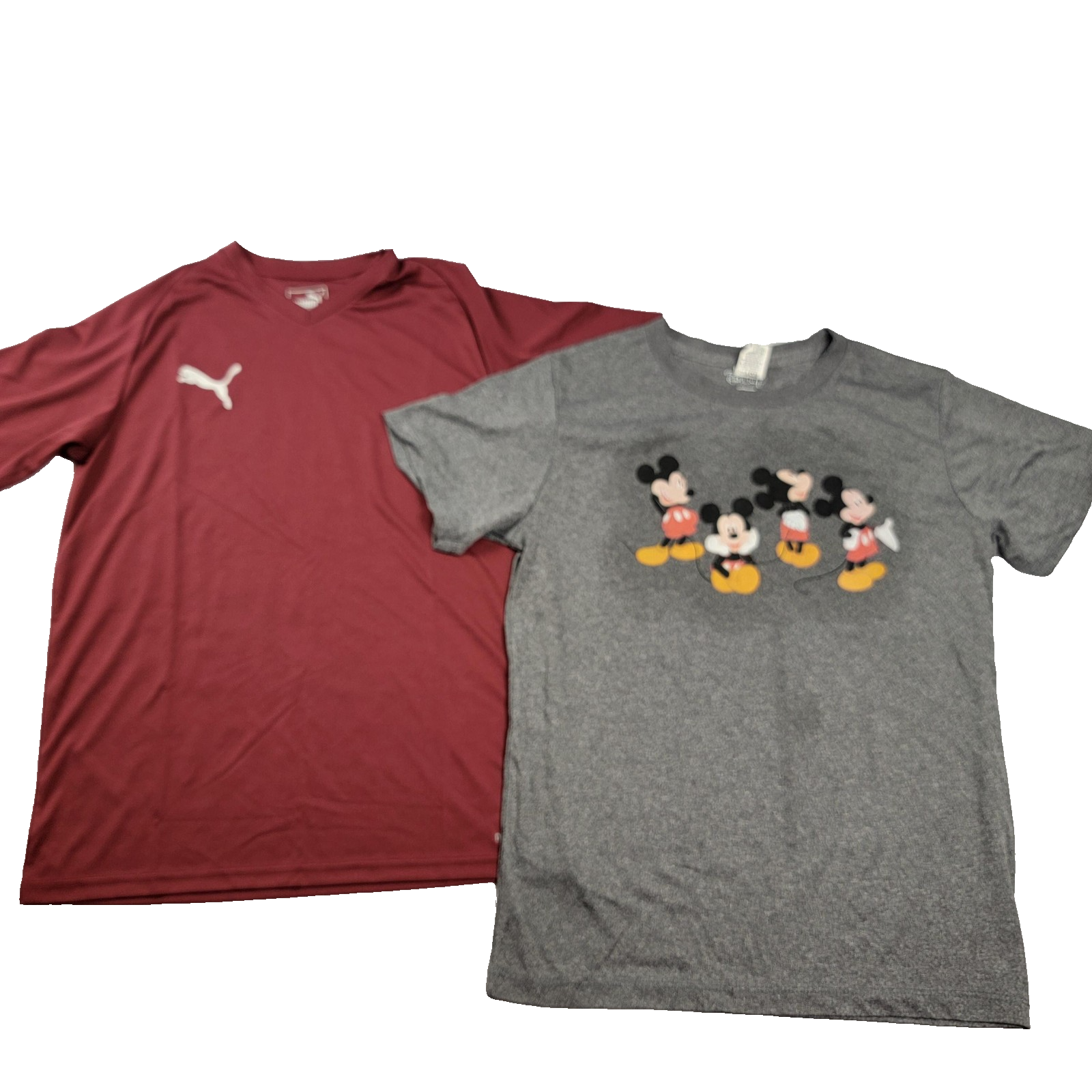 Puma LIGA Jersey Core Shirt Youth XL & Disney Mickey Mouse Line Tshirt Sz L 10680