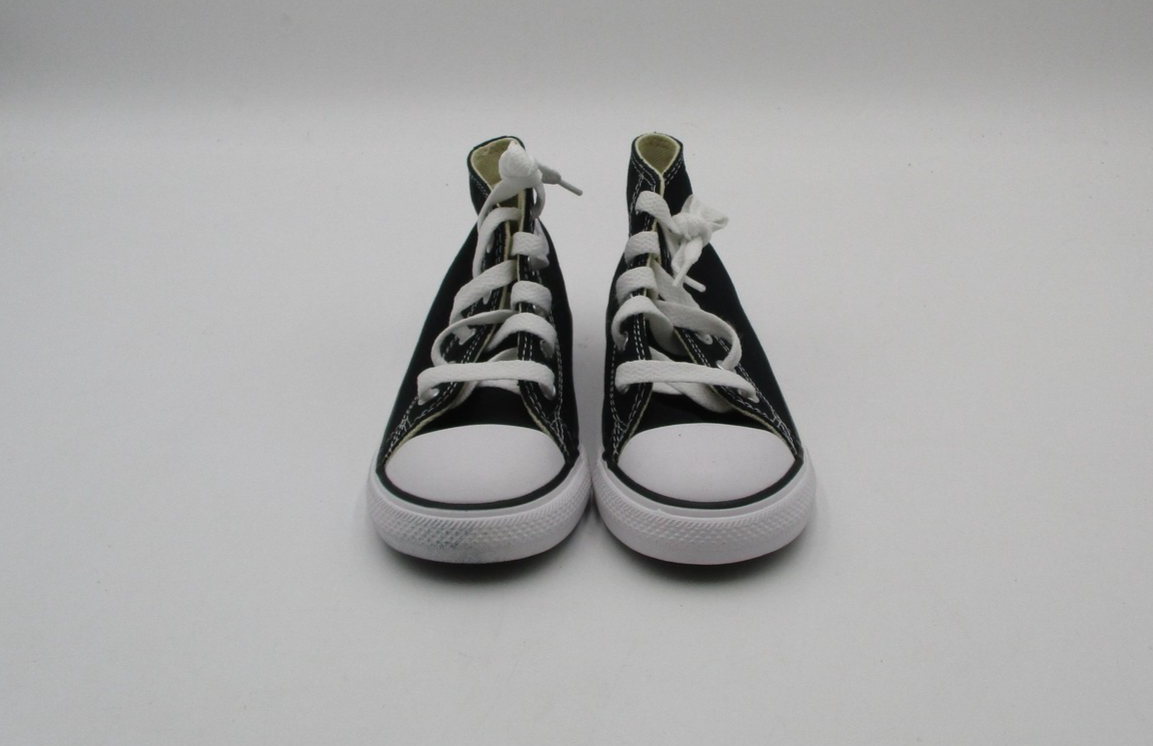 Converse Chuck Taylor All Star Hi Shoes Infant Size 10 Black Sneakers 7J2314