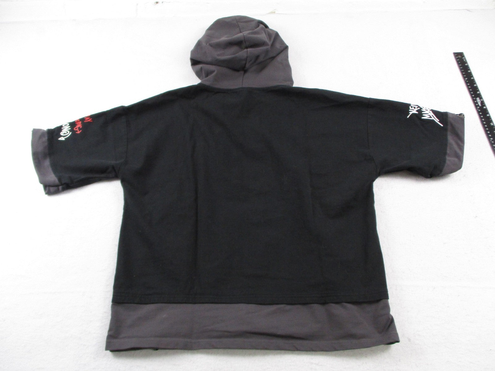 XYXIONGMAO Shirt Mens Large Black Hooded Tide All Guild Graphic Streetwear Tee1