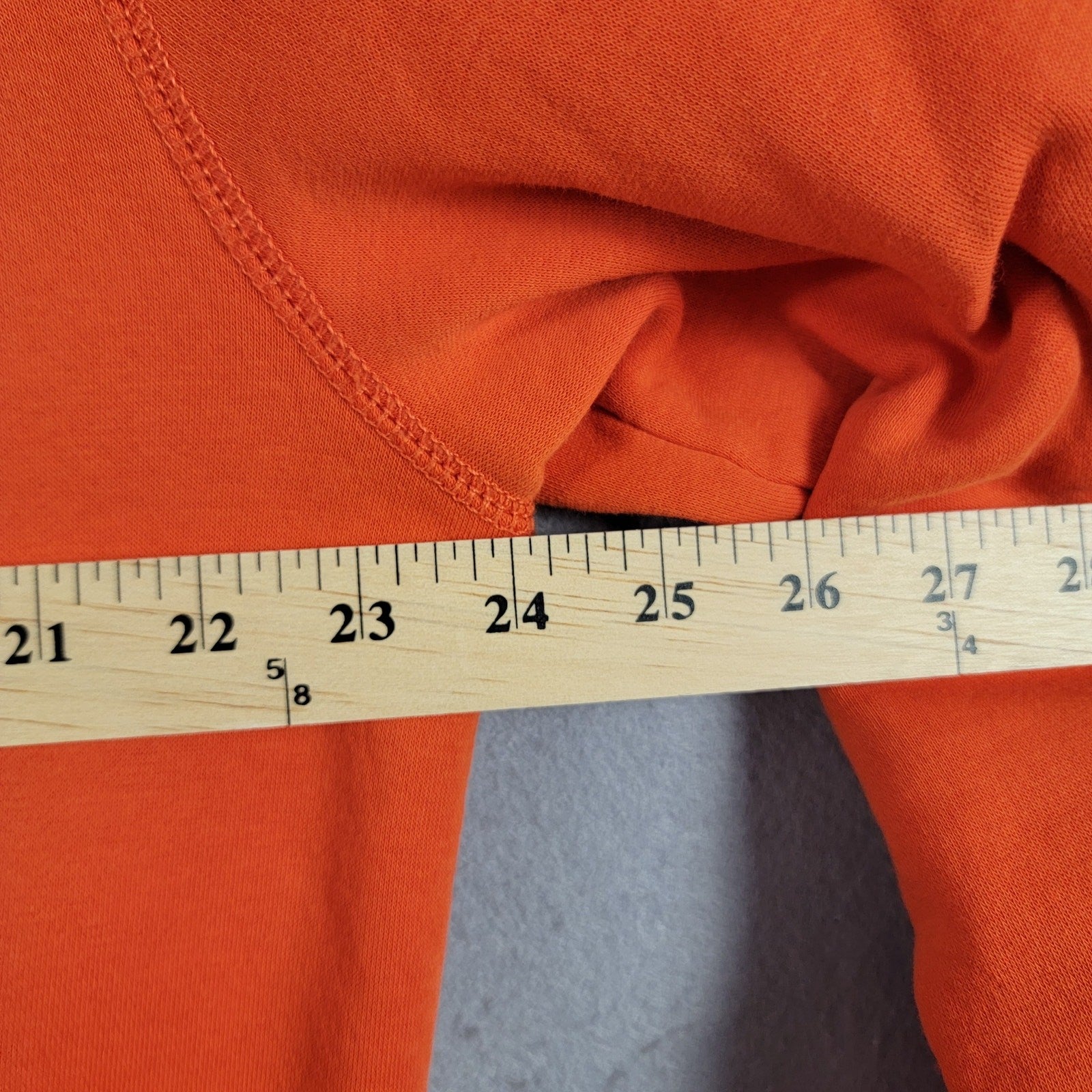 Tommy Hilfiger Mens Back Bay Embroidered Logo Sweatshirt Orange Sz L
