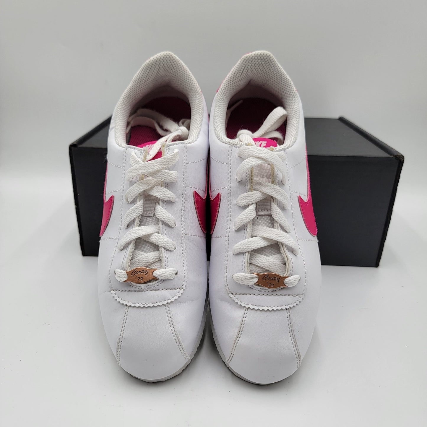 Nike Cortez Basic SL GS White Pink Prime Kid Shoes 7Y Valentine 904764109