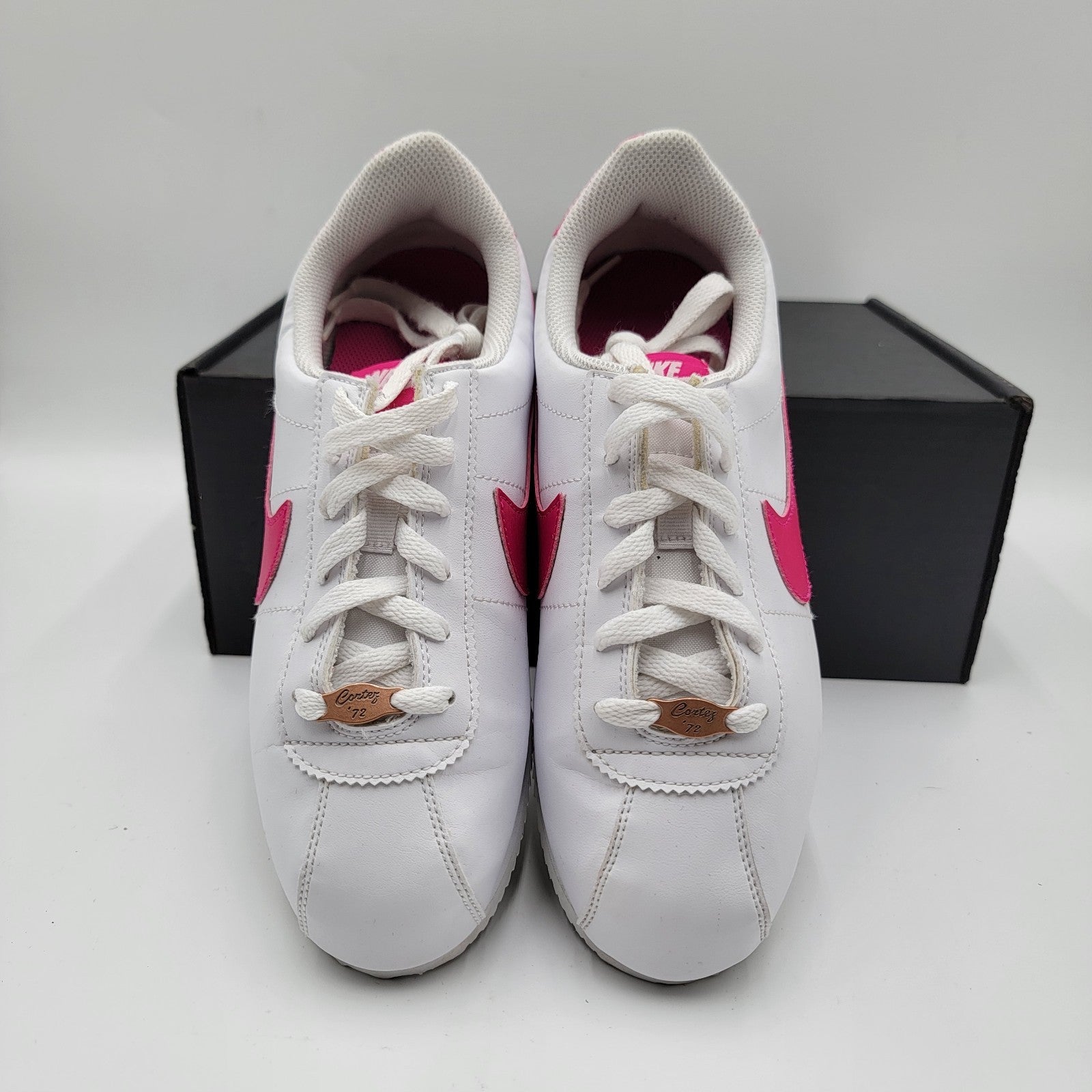Nike Cortez Basic SL GS White Pink Prime Kid Shoes 7Y Valentine 904764109