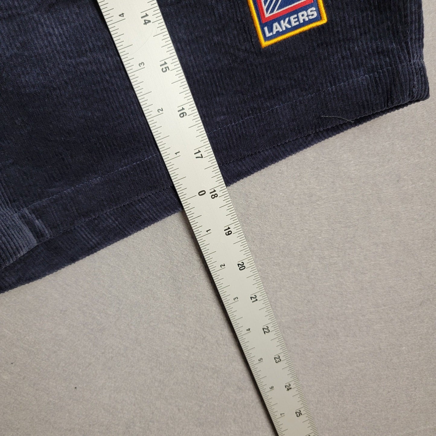 Mitchell & Ness Lakers Comet Shorts Midnight Navy Corduroy XL New