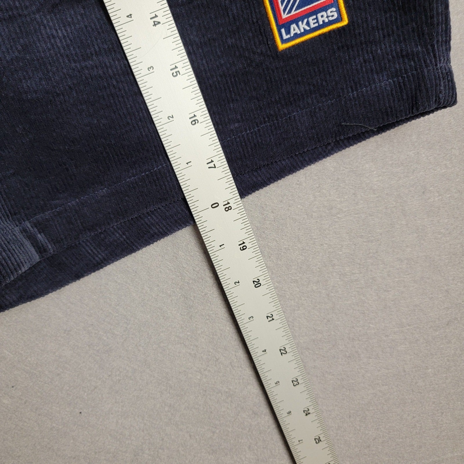 Mitchell & Ness Lakers Comet Shorts Midnight Navy Corduroy XL New