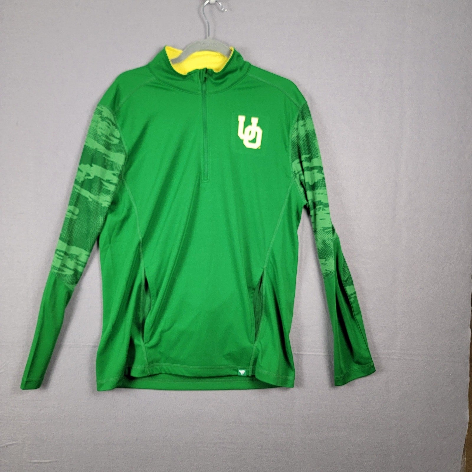 University of Oregon Fanatics Jacket Green/Yellow Sz M