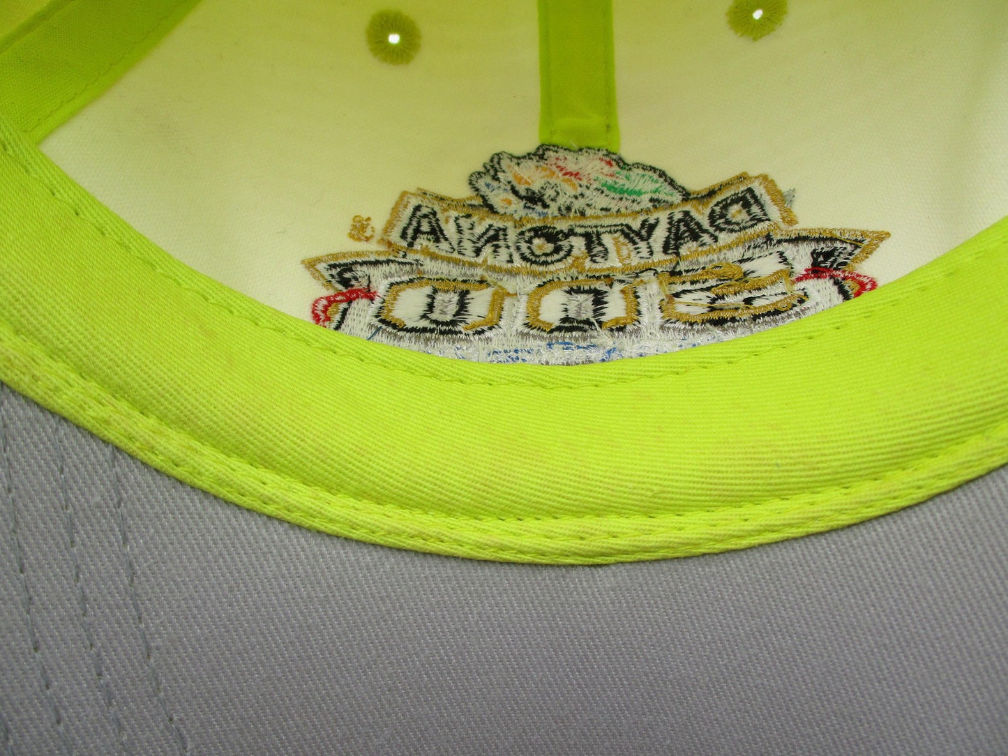 Vintage Daytona 500 Hat Cap Snap Back One Size Yellow NASCAR Twins Enterprise9