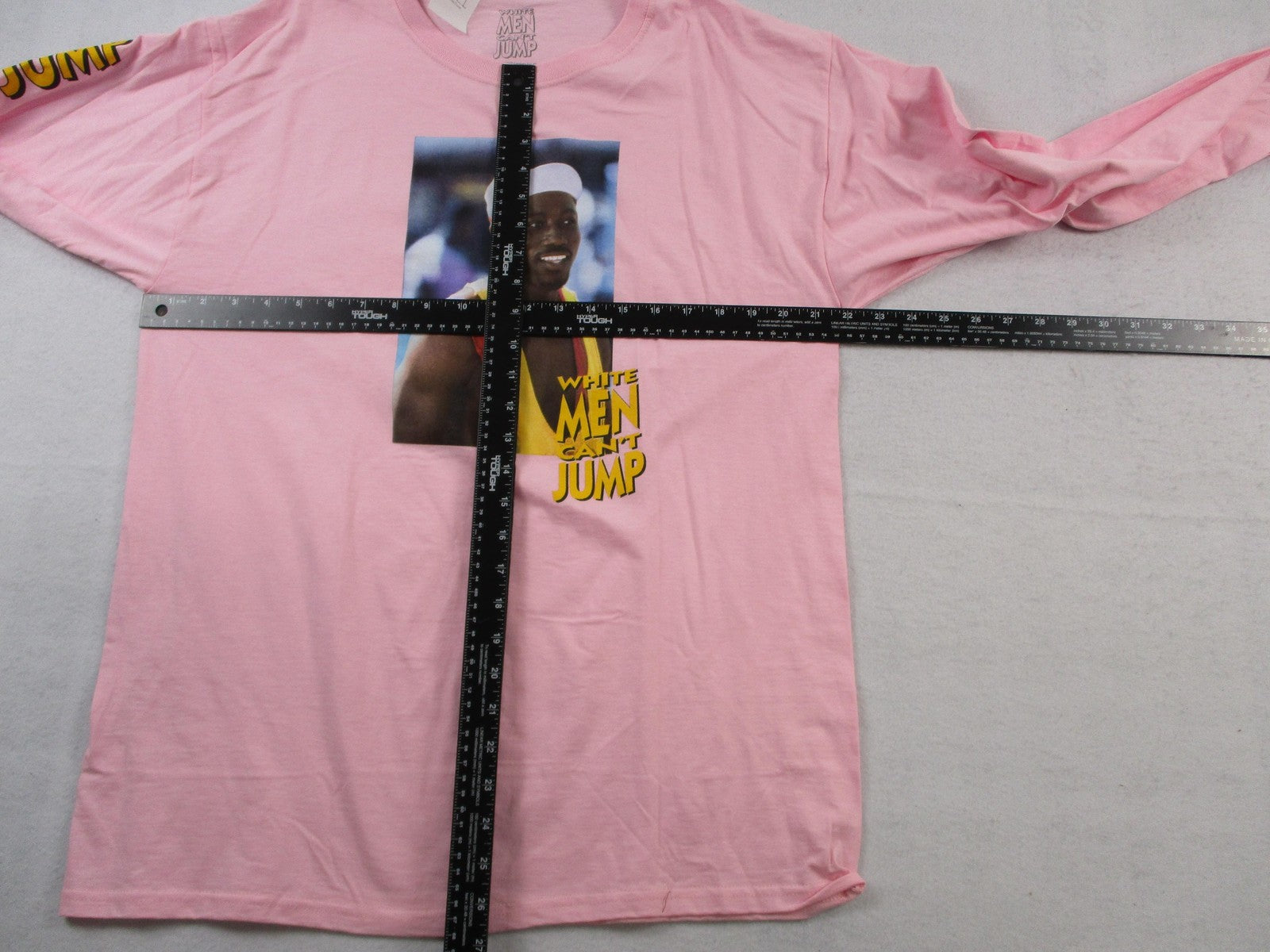 White Men Can't Jump Shirt Mens Large Pink Long Sleeve Movie Tee Rue21 1349506