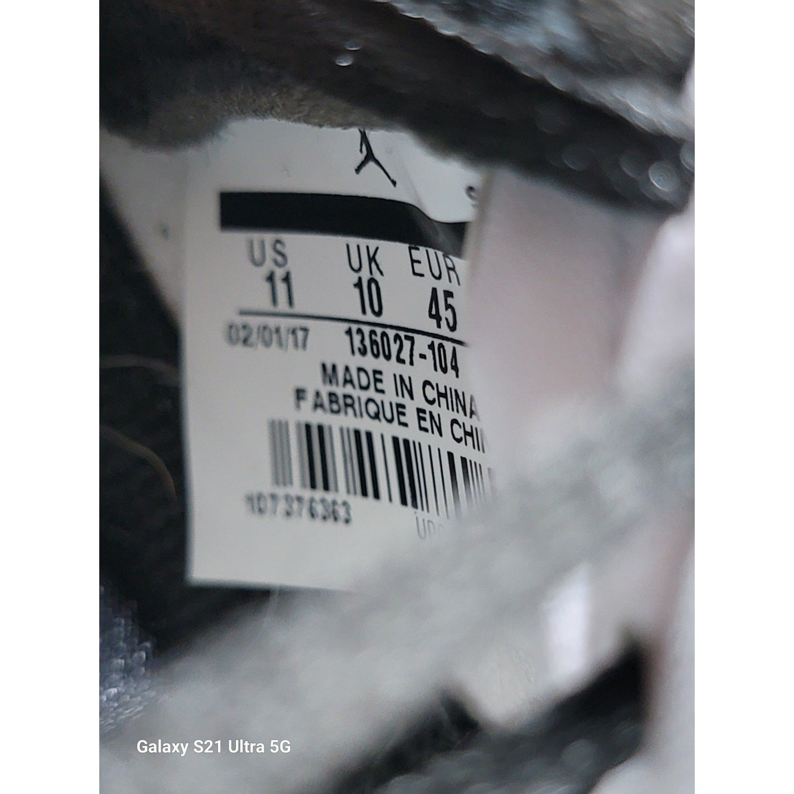 Nike Air Jordan 5 Retro 'White Cement' Sz 11 1360271046