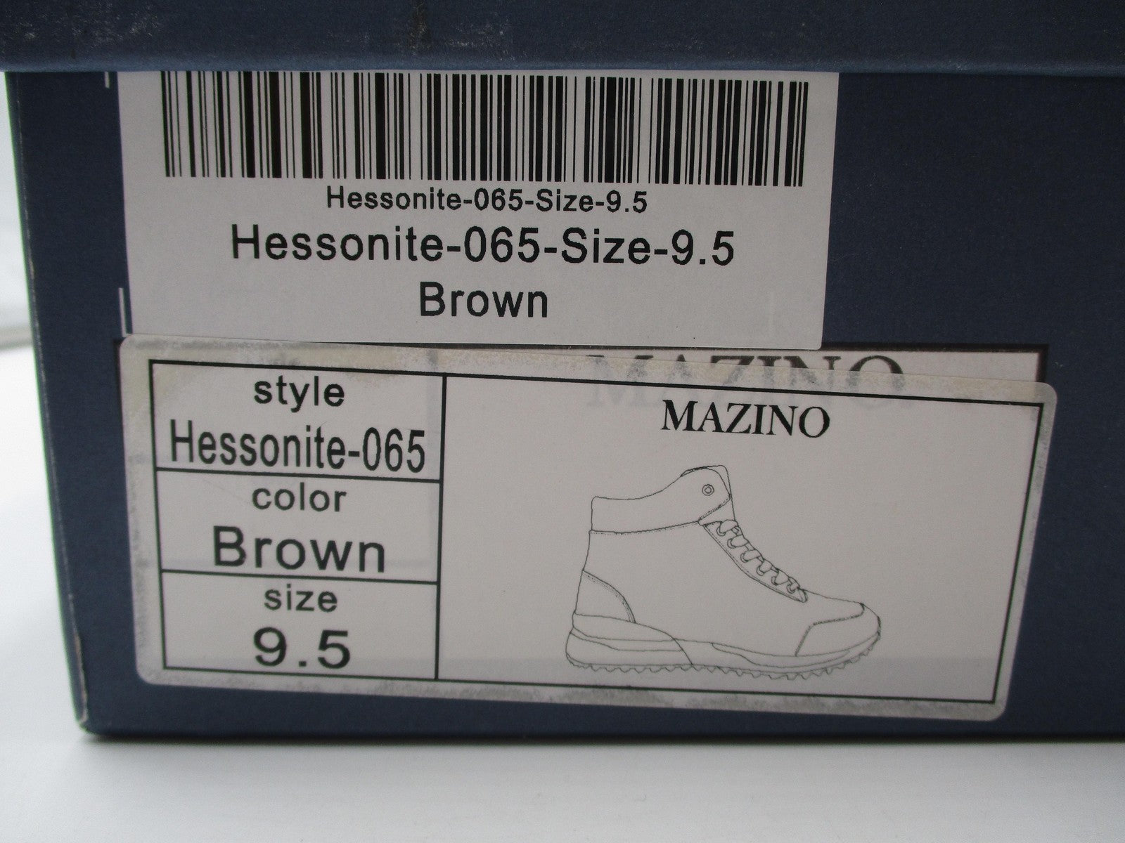 Mazino Hessonite-065 Boots Mens Size 9.5 Brown Croc Embossed Combat Ankle16